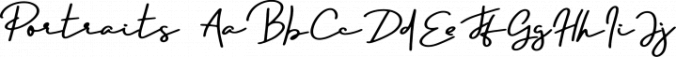 Portraits Font Preview