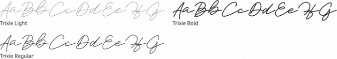 Trixie Font Preview