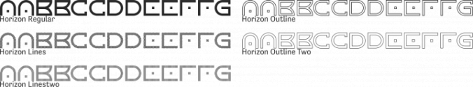 Horizon Font Preview