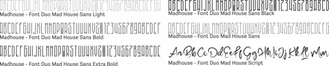 Madhouse Font Preview