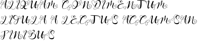 Love Baby Monogram Font Preview