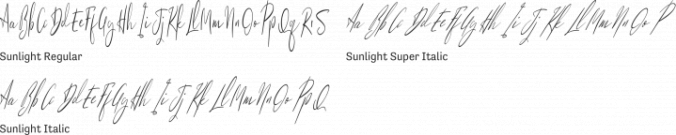 Sunlight Font Preview