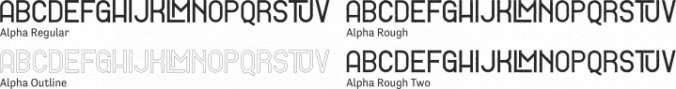 Alpha Font Preview