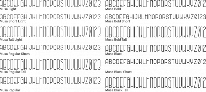 Musa Font Preview