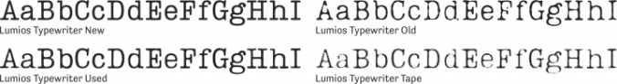 Lumios Typewriter Font Preview