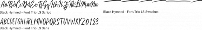 Black Hymned Font Preview