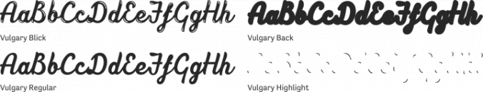 Vulgary Font Preview