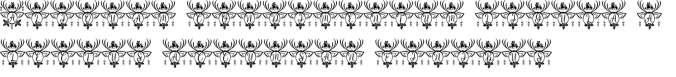 Deer Monogram Font Preview