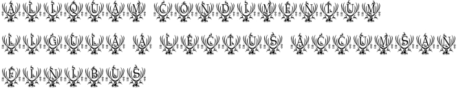 Reindeer Monogram Font Preview