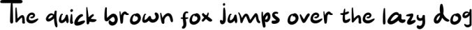 Awkward Handwriting Typeface Font Preview