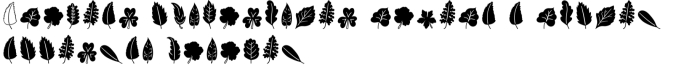 The Leaves Font Preview