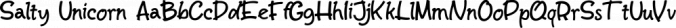 Salty Unicorn Font Preview