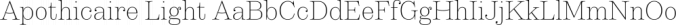 Apothicaire Font Preview