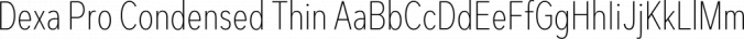 Dexa Pro Font Preview