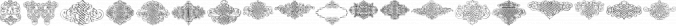 George Bickham Rough Ornaments Font Preview