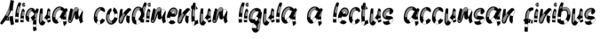 Black Line White Font Preview