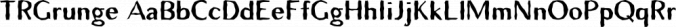 TRGrunge Font Preview