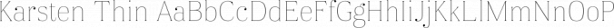 Karsten Font Preview