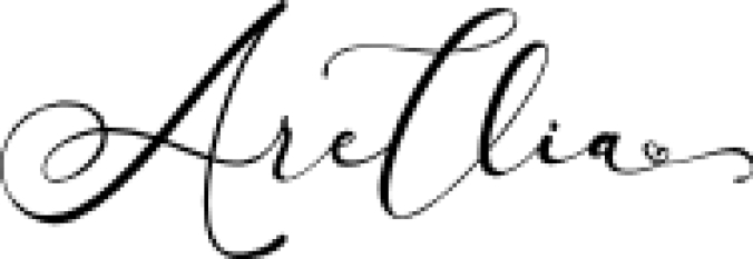 Arellia Font Preview