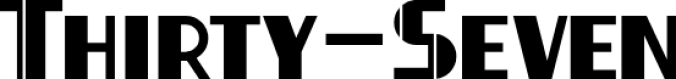 Thirty-Seve Font Preview
