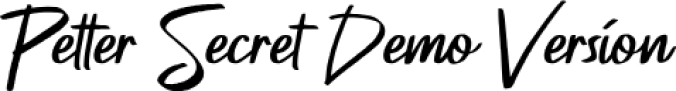Petter Secre Font Preview