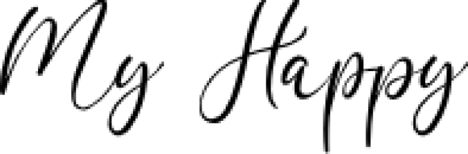 My Happy Font Preview