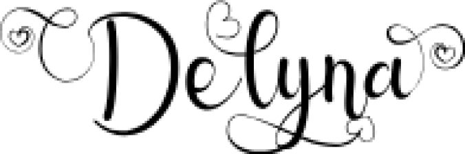 Delyna Font Preview