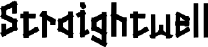 Straightwell Font Preview