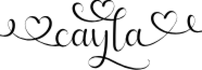 Cayla Font Preview