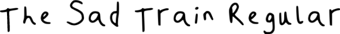 The Sad Trai Font Preview