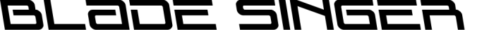 Blade Singer Font Preview