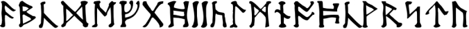 Moon Runes Font Preview