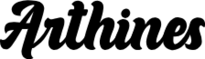 Arthines Font Preview