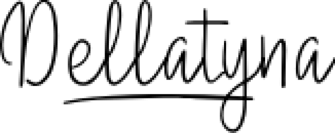 Dellatyna Font Preview