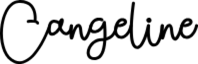 Cangeline Font Preview