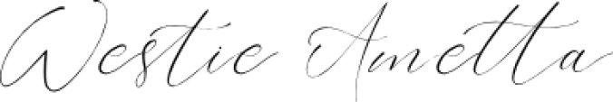 Westie Ametta Font Preview