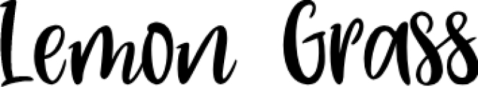 Lemon Grass Font Preview