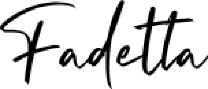 Fadetta Font Preview