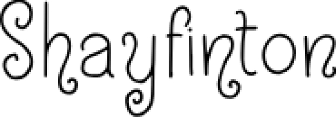 Shayfi Font Preview