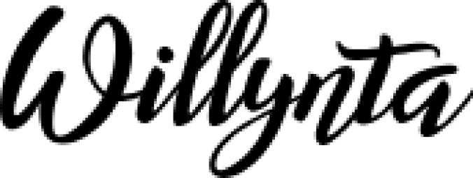 Willynta Scrip Font Preview