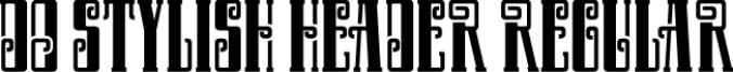 DO Stylish Header Font Preview