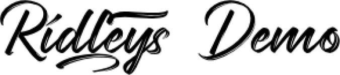 Ridleys Font Preview