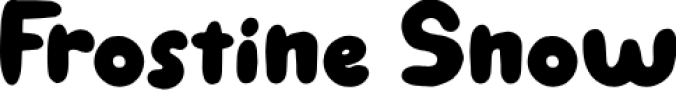 Frostine Snow Font Preview