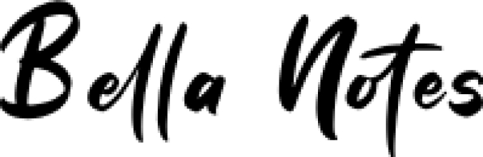 Bella Notes Font Preview