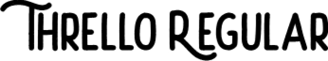 Threll Font Preview
