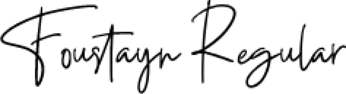 Foustay Font Preview
