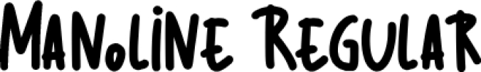 Manoline Font Preview