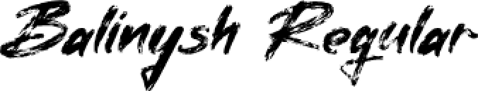 Balinysh Font Preview