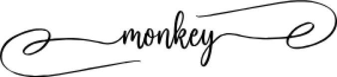 Monkey Font Preview