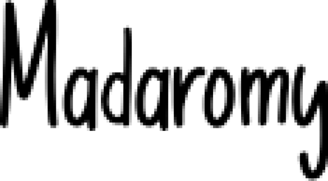 Madaromy Font Preview